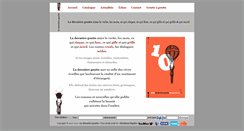 Desktop Screenshot of ladernieregoutte.fr